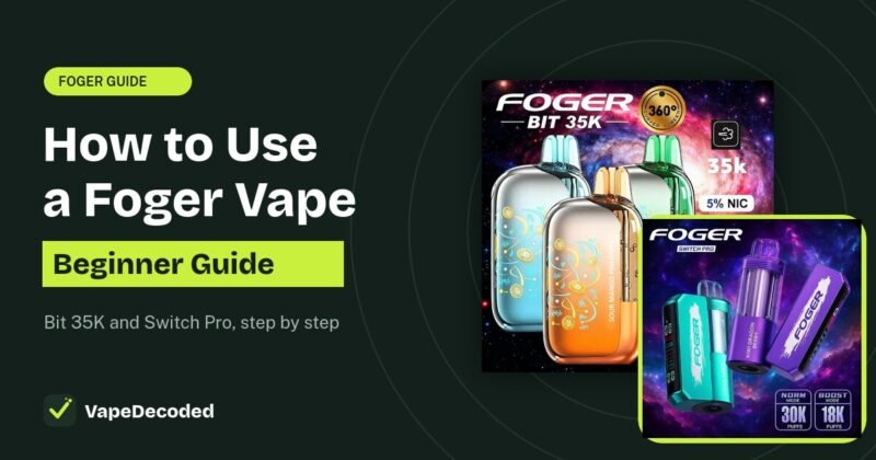 Foger Bit 35K and Foger Switch Pro kit, how to use guide